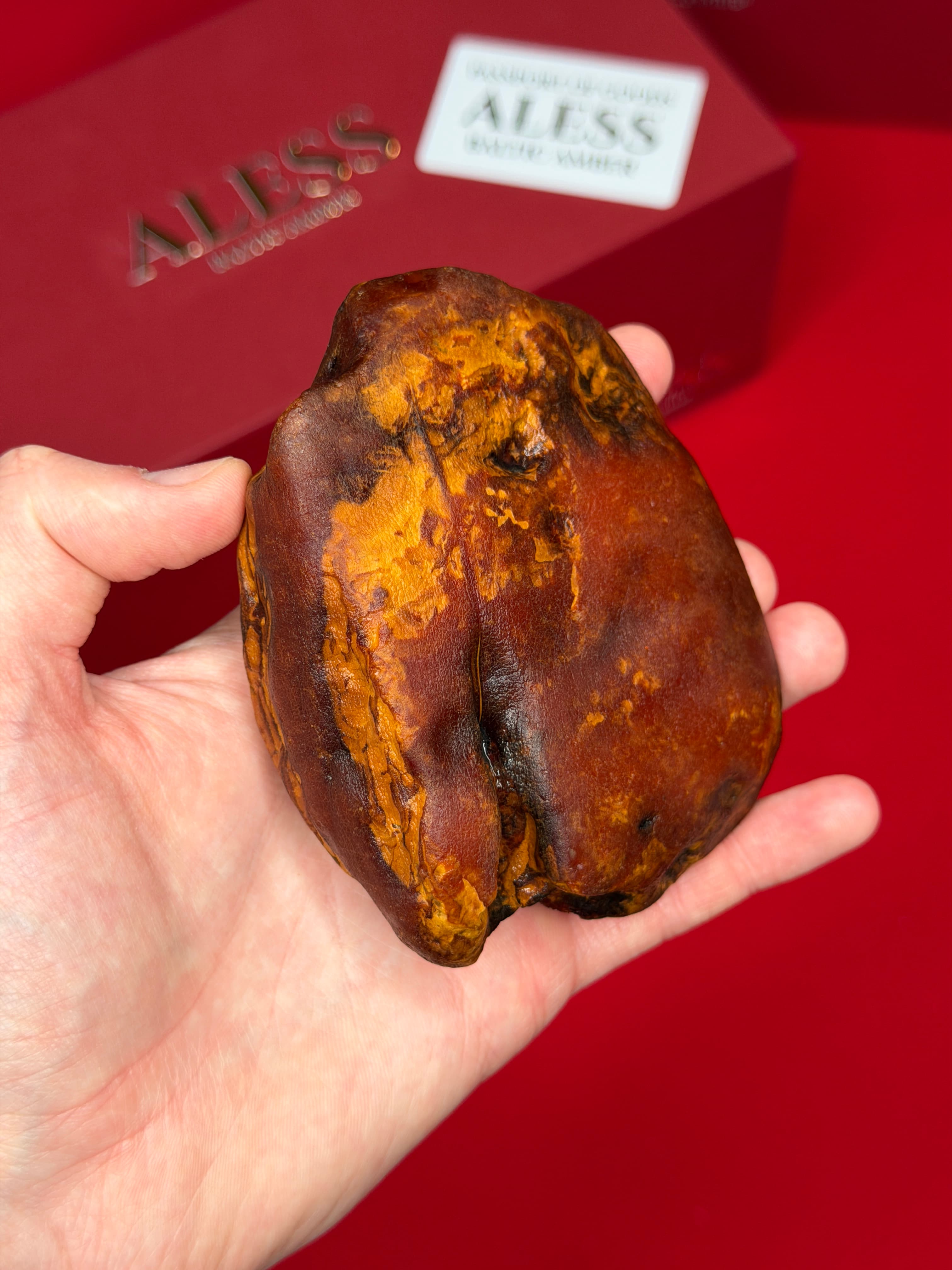 Tiger Stone 189g - Natural Baltic Amber Material - 1