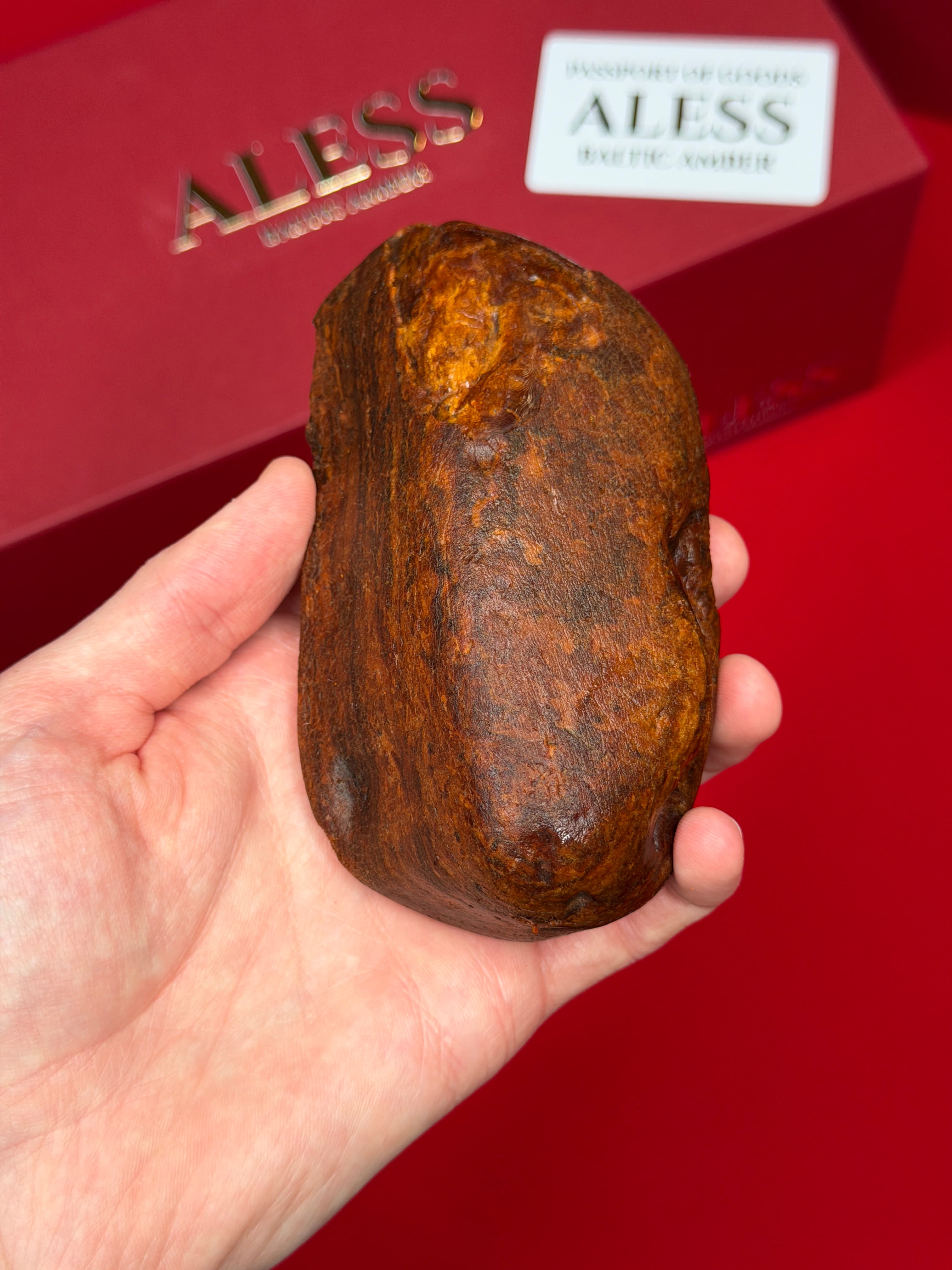 Tiger Stone 206g - Natural Baltic Amber Material - 1