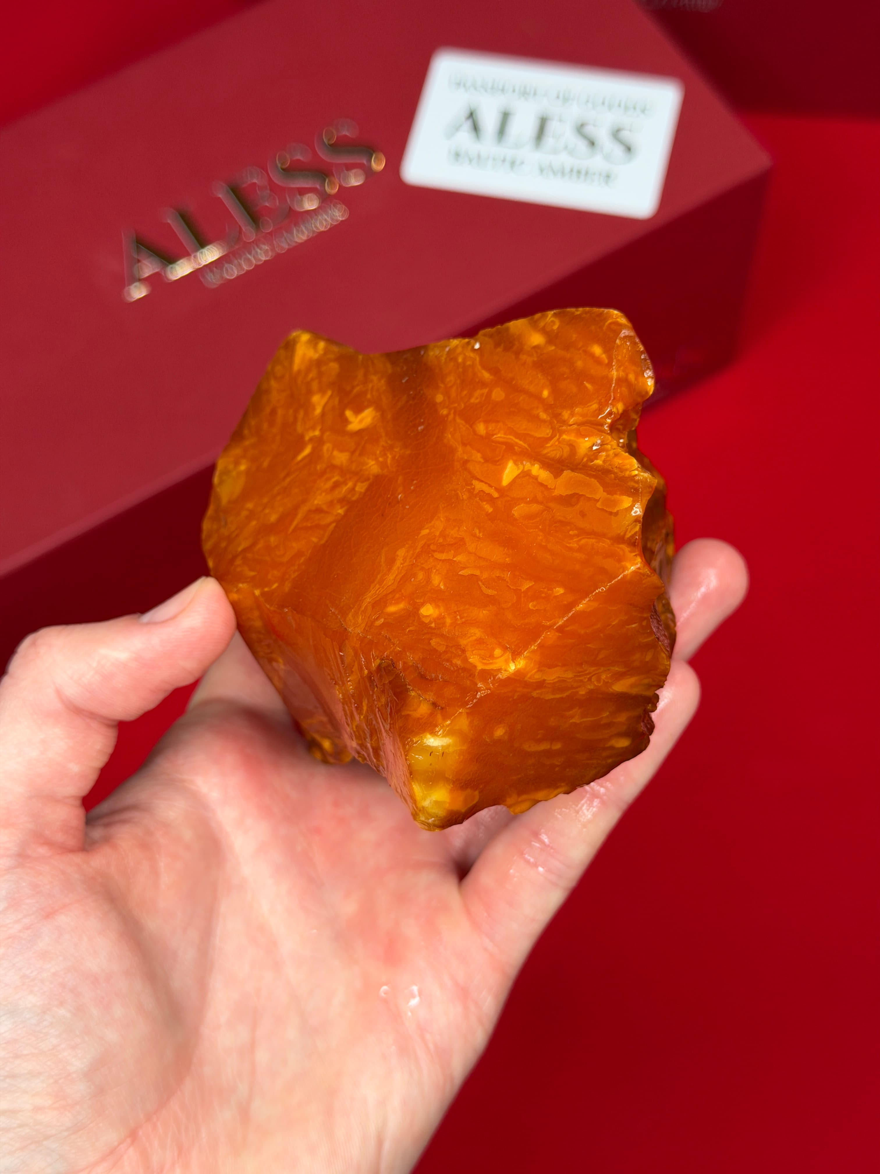 Tiger Stone 284g - Natural Baltic Amber Material - 1