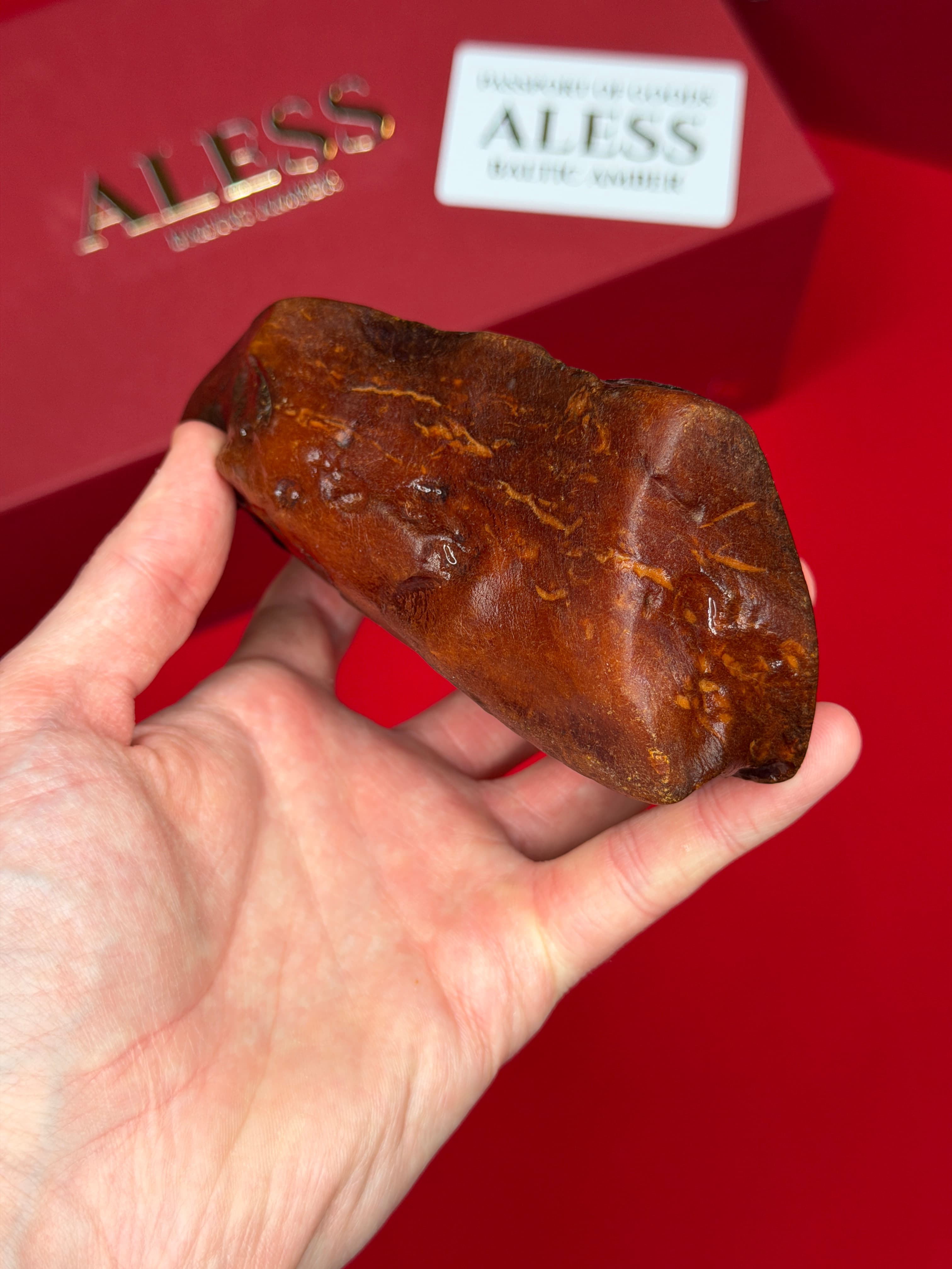 Tiger Stone 265g - Natural Baltic Amber Material - 1