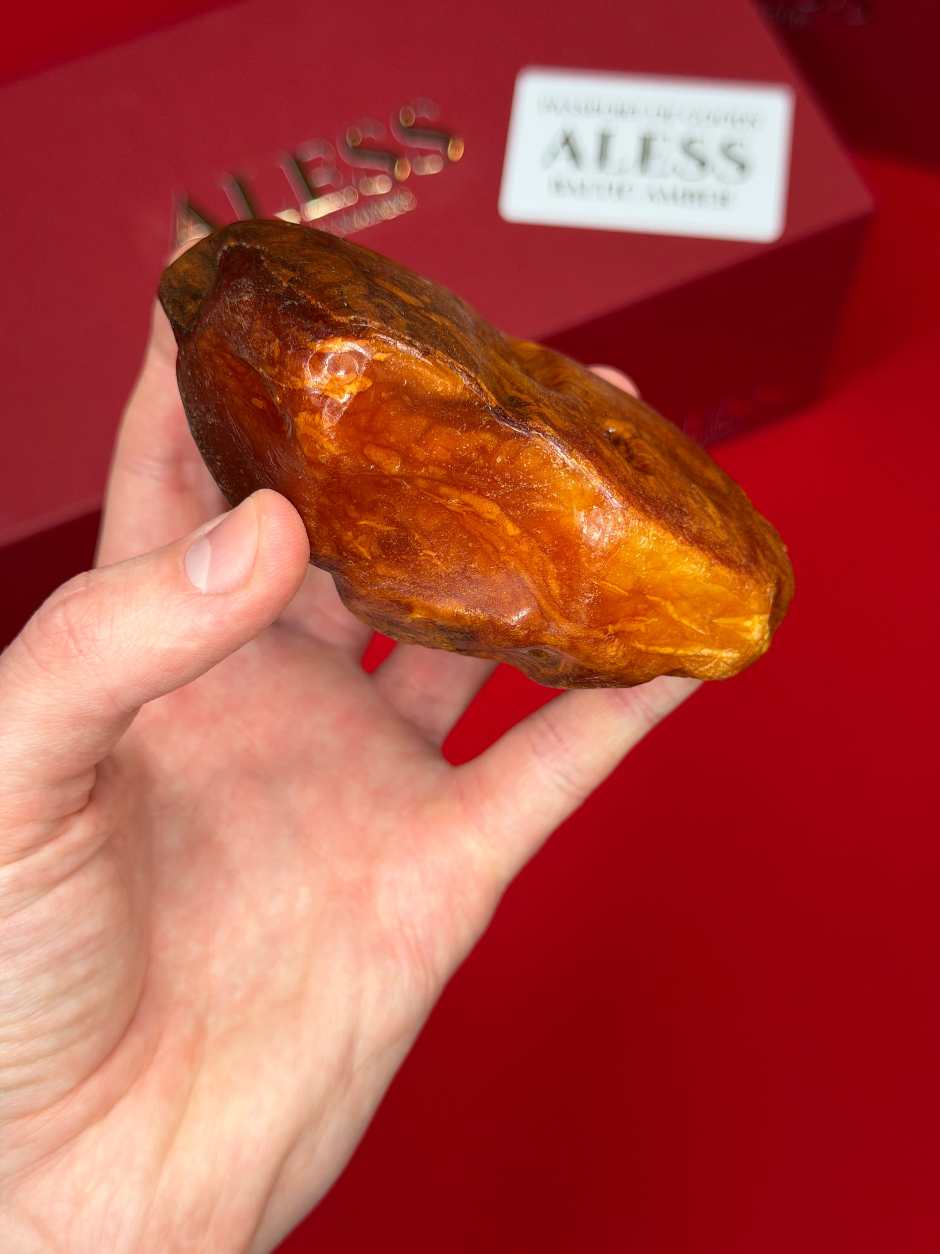Tiger Stone 195g - Natural Baltic Amber Material - 1